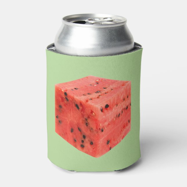 Original Fresh Sweet Red Watermelon Food Cube Can Cooler (Can Front)