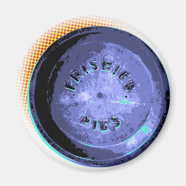 Original Frisbee Pie Tin Pop-Art Magnet (Front)
