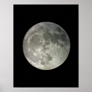Original Full Moon Photography Matte Poster