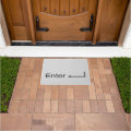 Original fun custom computer keyboard Enter button Doormat | Zazzle