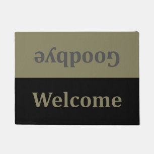 Original fun custom Welcome, Goodbye… Doormat