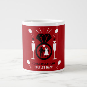Original Funny Engagement Congratulations Gift Giant Coffee Mug