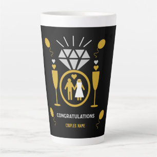 Original Funny Engagement Congratulations Gift  Latte Mug