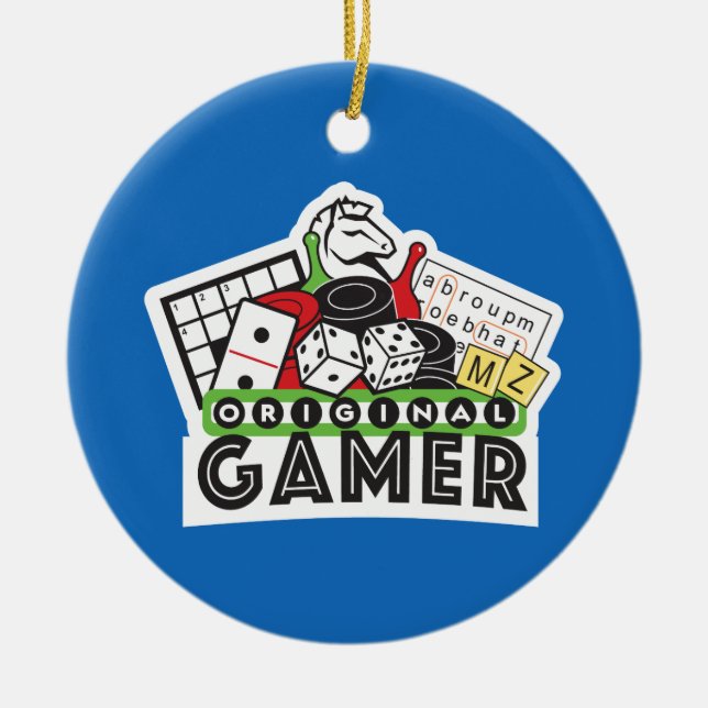 original gamer ceramic ornament (Front)