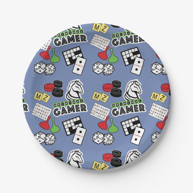 Original Gamer Paper Plates (Front)