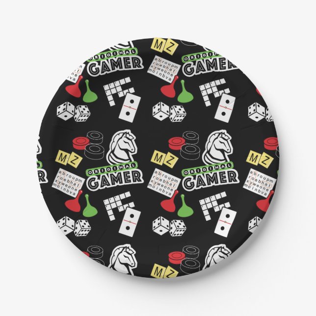 Original Gamer Paper Plates (Front)