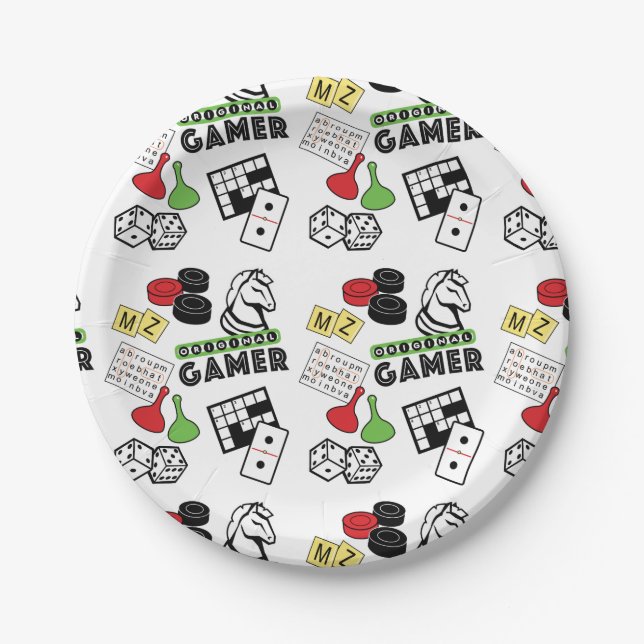 Original Gamer Paper Plates (Front)