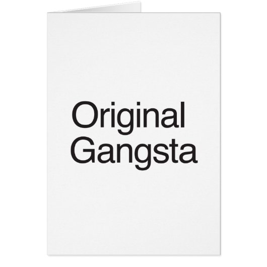 Original Gangsta Cards (Front)