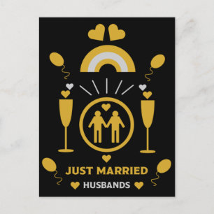 Original gay guy wedding gifts    postcard