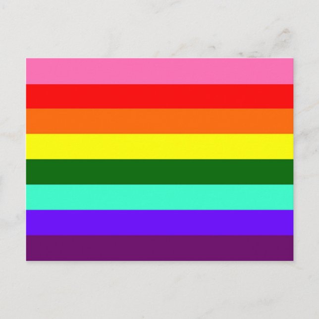 Original Gay Pride Flag Postcard (Front)