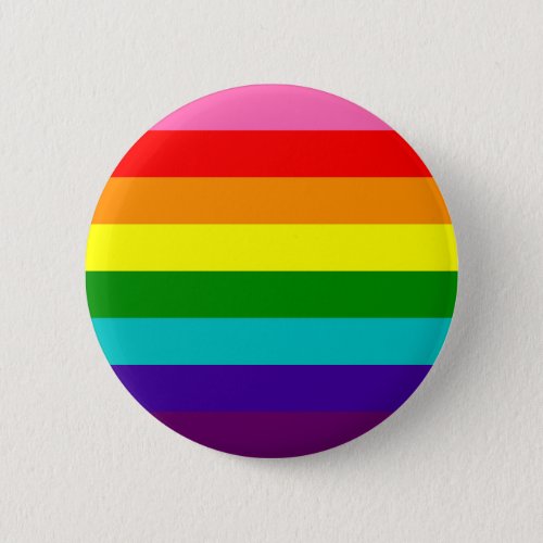 Original Gilbert Baker Rainbow Gay Pride Flag Button
