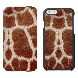 Original giraffe fur incipio watson™ iPhone 6 wallet case