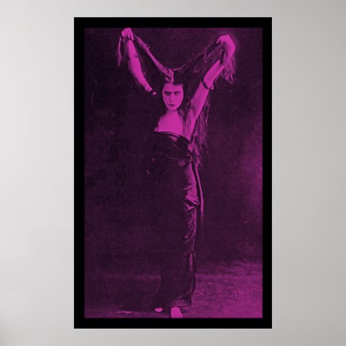 Original Goth Girl Theda Bara Poster