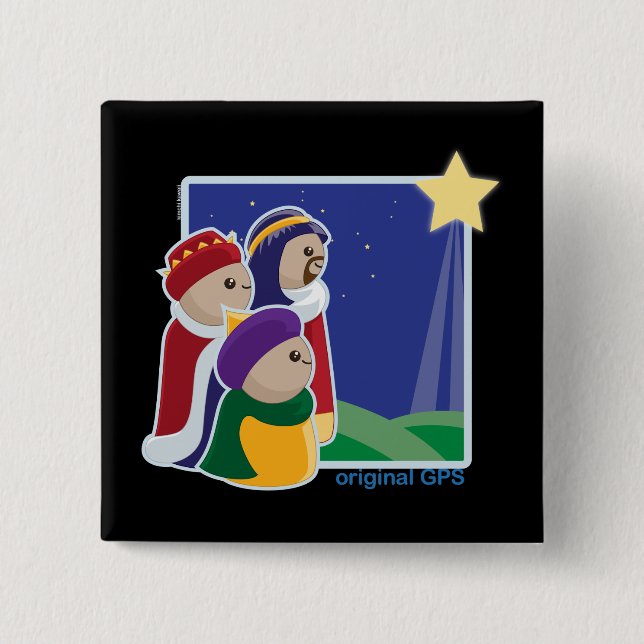 Original GPS Pinback Button (Front)