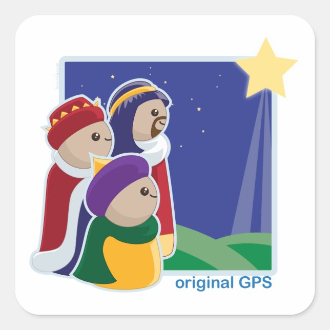 Original GPS Square Sticker (Front)