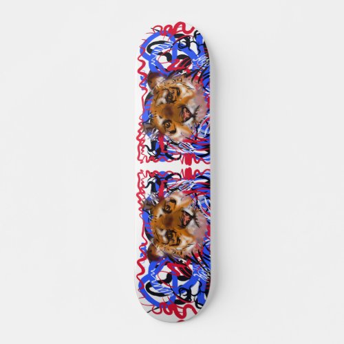 Original graffiti style Tiger Chinese Year Zodiac Skateboard