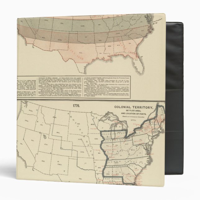 Original grants of 1776 settled area binder (Front/Inside)