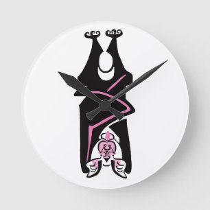 Original graphic - BAT Crazy - round clock