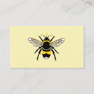 Original graphic BEE - Endangered species-Yellow Business Card