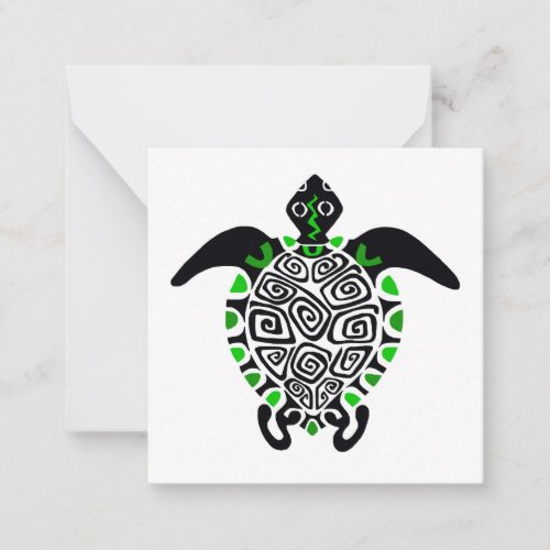 Original graphic  _ Sea TURTLE_ Conservation _ Note Card