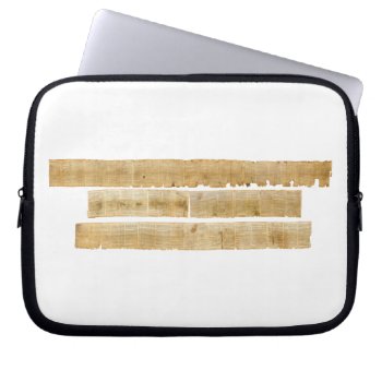 Original Great Isaiah Scroll Dead Sea Scrolls Laptop Sleeve by allphotos at Zazzle