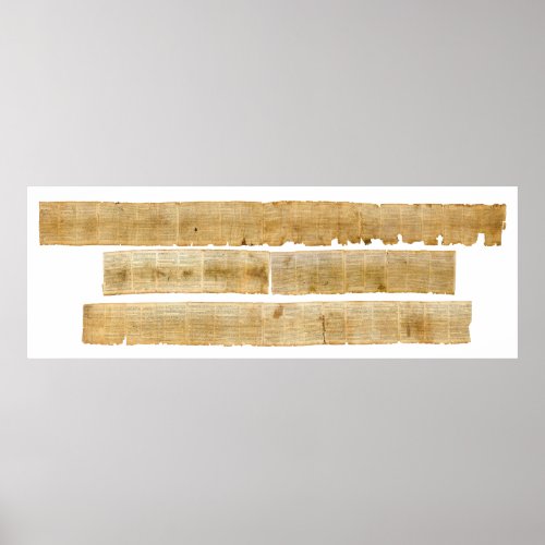 ORIGINAL Great Isaiah Scroll Dead Sea Scrolls Poster