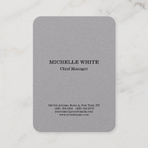 Original Grey Professional Style Modern Minimalist Business Card