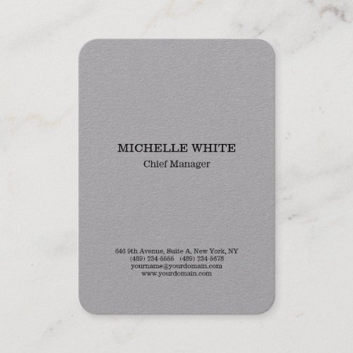 Original Grey Professional Style Modern Minimalist Business Card