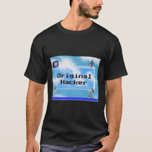 Original Hacker Custom Text Windows 95 Theme T-Shirt