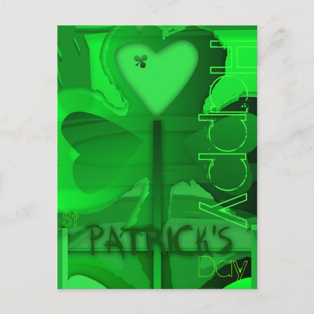 Original Happy St Patrick's Day Postcard (Front)