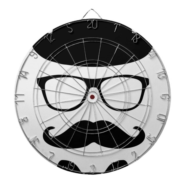 Original Hipster Dartboard With Darts (Front)