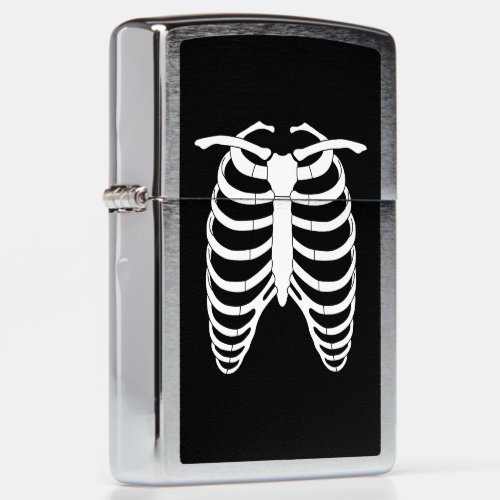 Original Horror Rib cage of a skeleton Halloween Zippo Lighter