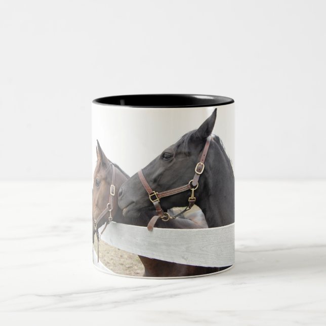 Original Horse Whisperer Two-Tone Coffee Mug (Center)