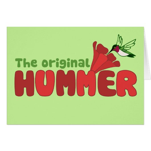 Original Hummer Cards (Front Horizontal)