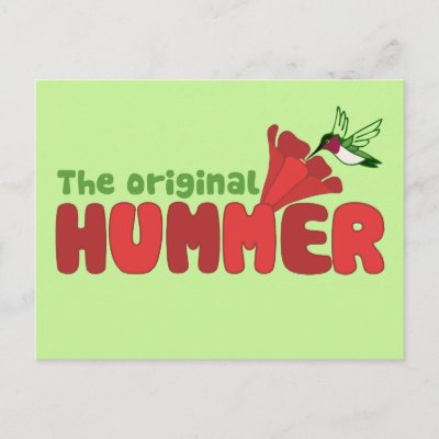 Original Hummer Postcard