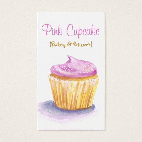 Original Illustration Cupcake Business Cards