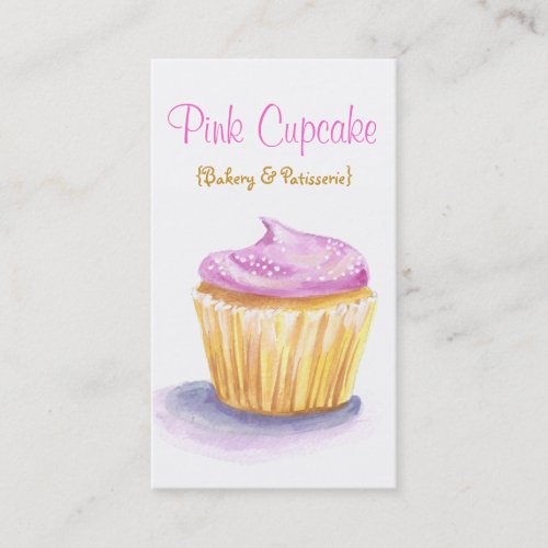 Original Illustration Cupcake Business Cards