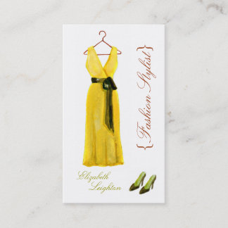 Original Illustration Fashion Styli Business Cards