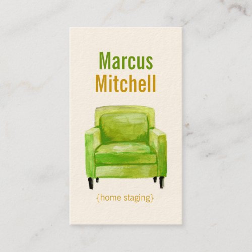 Original Illustration Home Staging Business Cards