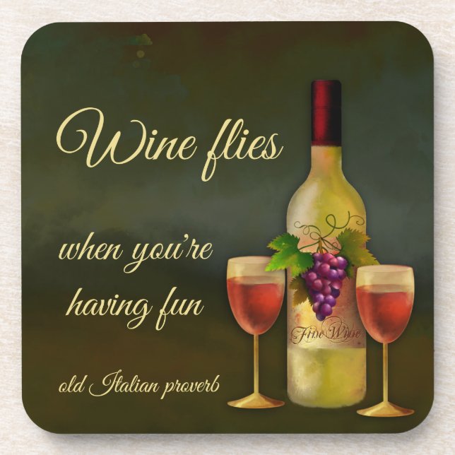 Original Italian Art Wine Coasters (Front)