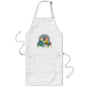 Original Justice League - Peace, Love, Equality Long Apron