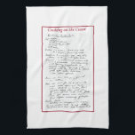 Original Kentucky Butter Cake Kitchen Towel<br><div class="desc">An heirloom recipe for Kentucky Butter Cake on a kitchen towel.</div>