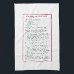 Original Kentucky Butter Cake Kitchen Towel<br><div class="desc">An heirloom recipe for Kentucky Butter Cake on a kitchen towel.</div>