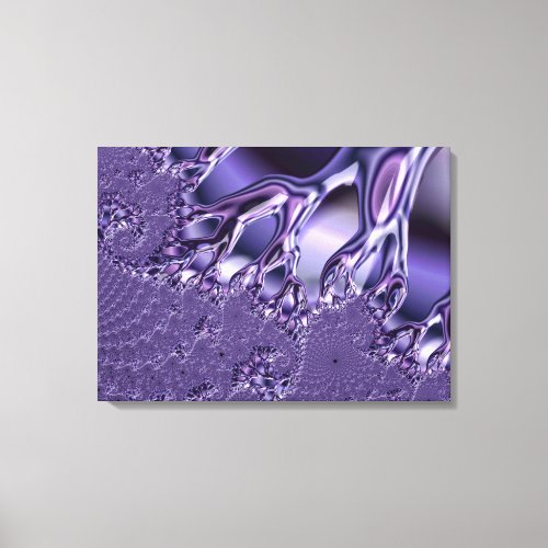  ORIGINAL Lavender Fractal Design  Icy Fingers  Canvas Print