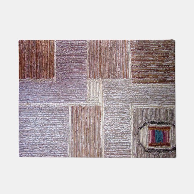 Original leather carpet craft doormat (Front)