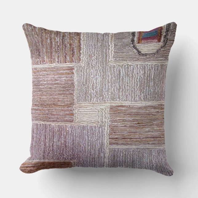 Original leather carpet craft outdoor pillow (Front)