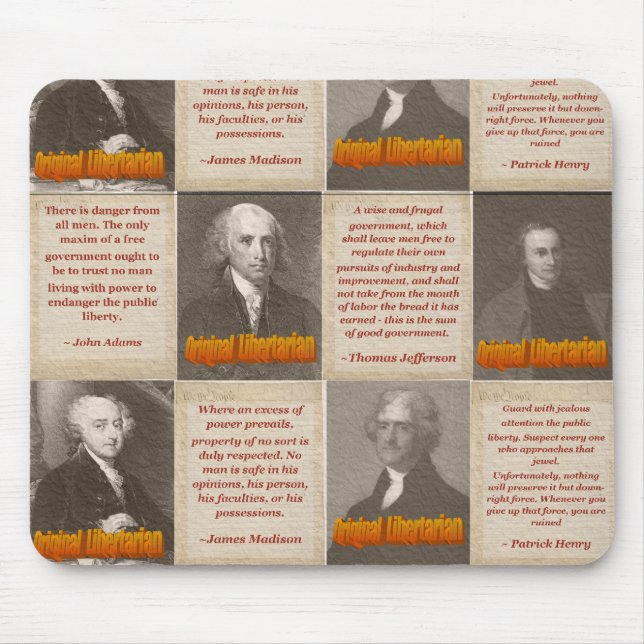 Original Libertarians Mouse Pad (Front)