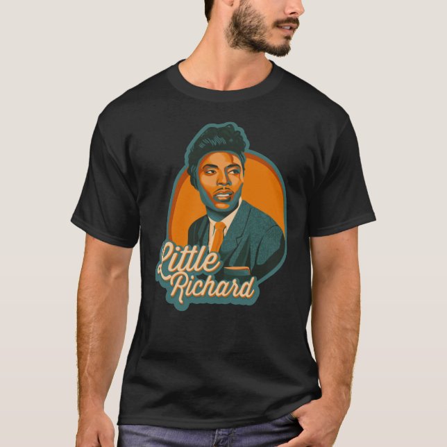 Original Little Richard artistic Retro design T-Shirt (Front)