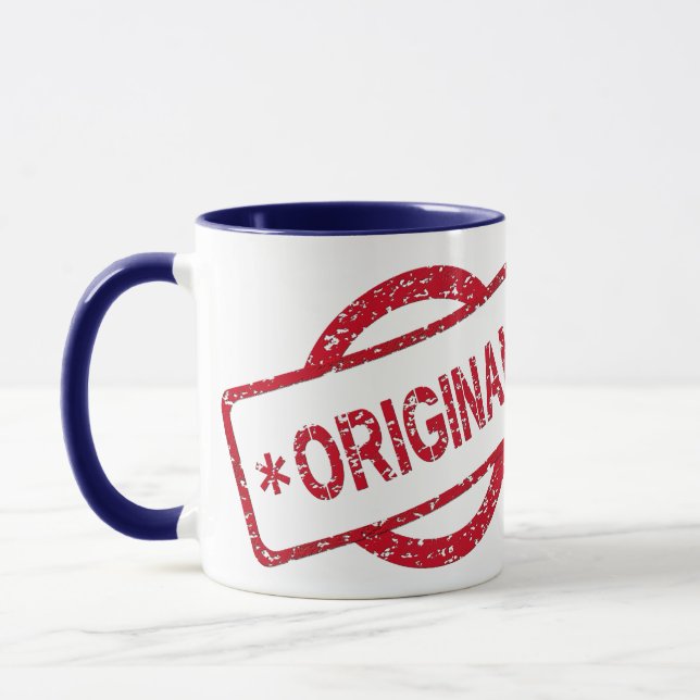 Original Logo Round Circle Brand Embossed Mug (Left)