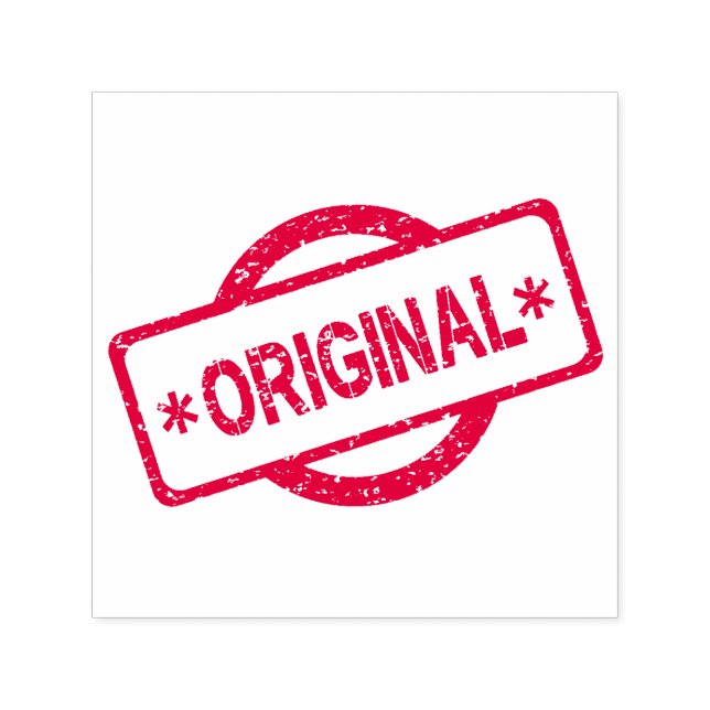 Original Logo Round Circle Brand Embossed Self-inking Stamp (Design)